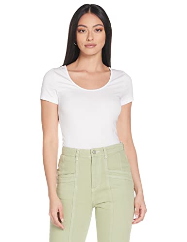 VERO MODA Damska koszulka Vmmaxi My Ss Soft U-Neck Noos, biały Bright White, L