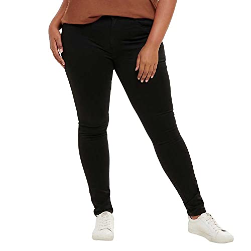 Only Carmakoma NOS Caraugusta Hw Black Noos jeansy damskie skinny