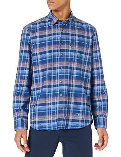 Camel Active Męska Koszula 4091345S19, Indygo, L