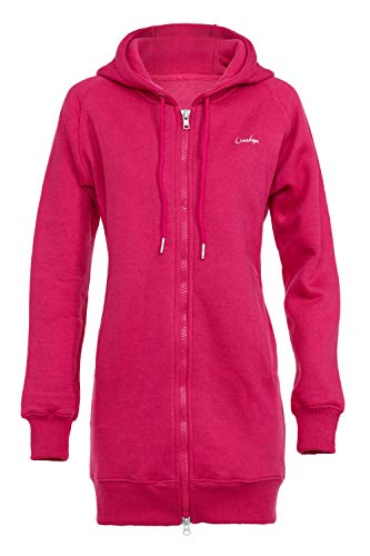 WINSHAPE Damska bluza z kapturem, ciemnoróżowy, M