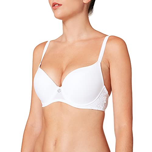 Sassa Damski biustonosz push-up Dirndl z fiszbinami, biały (biały 00100), 85B