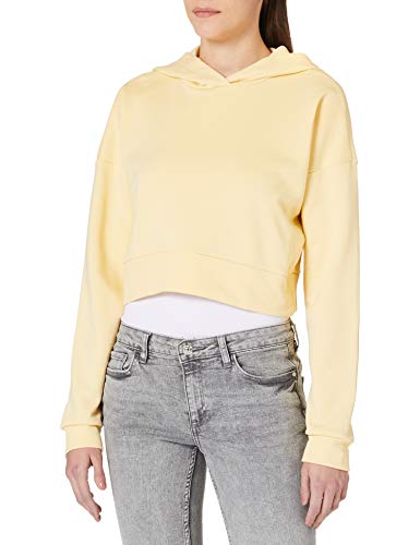 Noisy may Damska bluza z kapturem Nmlupa L/S Crop Hood Sweat Bg S z kapturem
