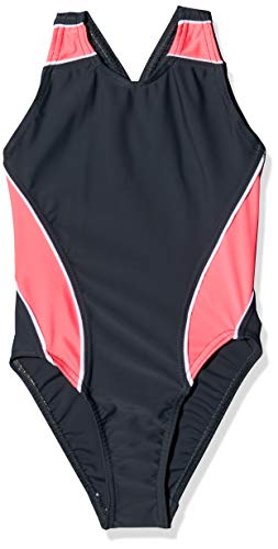 Haute Pression kostium kąpielowy dla dziewcząt, Gris/Rouge/Blanc, 12 Lata
