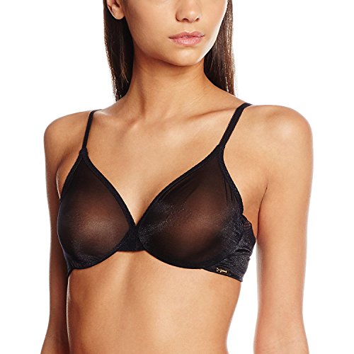 Gossard Damski biustonosz Glossies Sheer Nude, czarny, 75J
