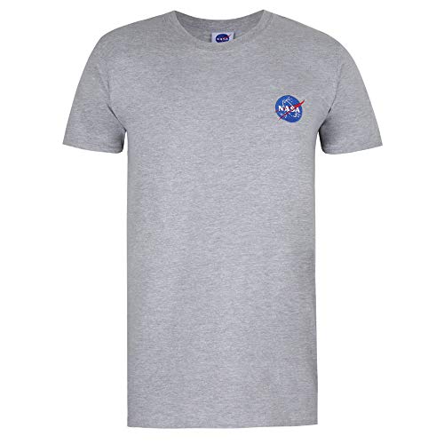 Nasa Męski T-shirt meatball Embroidery, sportowy szary, S