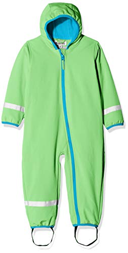 Playshoes Unisex Baby Softshell kombinezon z podszewką polarową, zielony, 86