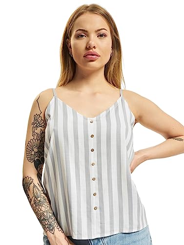 ONLY Damski top w paski, Stripes:silver Conce Stripe Cloud Dancer, 40