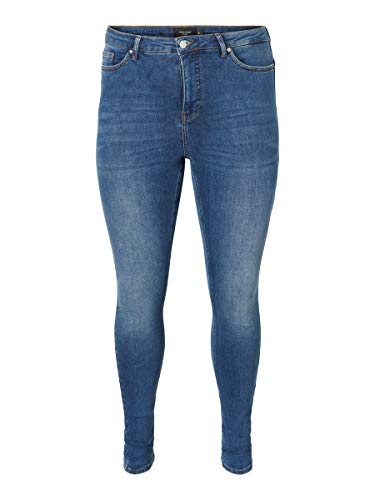Vero Moda VMLORA HW SS MB WASH K Curve NOOS dżinsy damskie