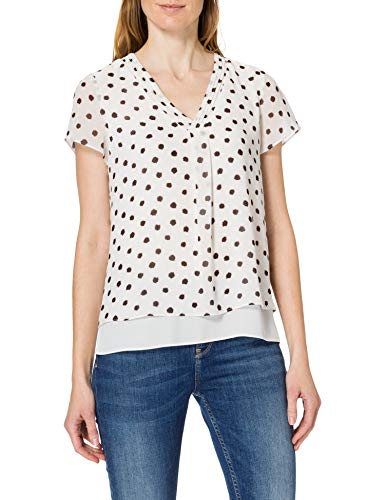 s.Oliver BLACK LABEL Bluzka damska, Kremowe kropki, 36