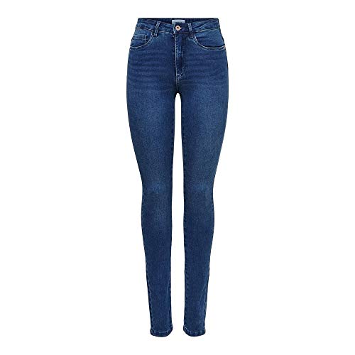 Only Jeansy Damskie z Wysokim Stanem, Niebieskie, L / 32L