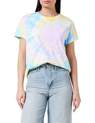 Urban Classics Damska koszulka Tie Dye Boyfriend Tee, dostępna w wielu różnych kolorach, rozmiary od XS do 5XL, Pastel, 3XL