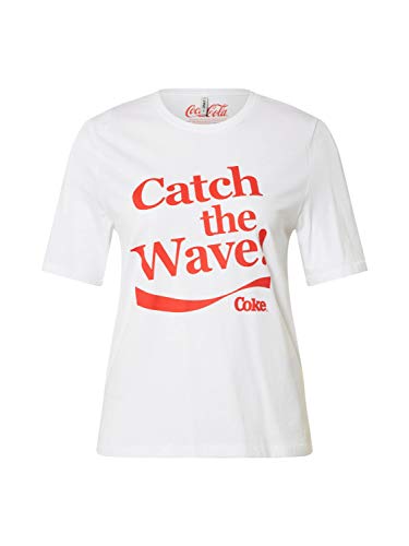 ONLY Onlcoke Life Boxy S/S Smile Top Box Jrs T-Shirt damski, Bright White, M