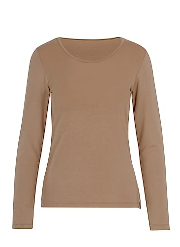Trigema Damska koszulka z wiskozy rękawy 3/4, piwny, XL