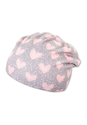 Sterntaler Dziewczęca czapka Slouch-Beanie z motywem serca i kropek