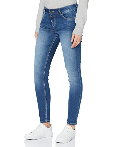 Timezone Damskie spodnie Tight Aleenatz jeansy, Blue Denim Wash, 28W / 30L