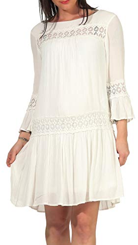 Only Kobiety Onltyra 3/4 Life Wvn Noos Sukienka, Cloud Dancer, 34