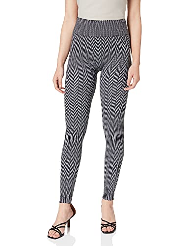 HEART and SOUL Legginsy damskie Donna - Herringbone sportowe ochraniacze, czarne, średnie