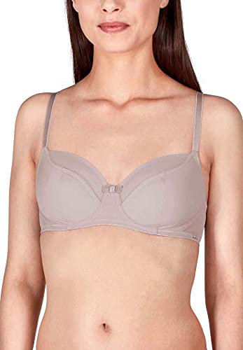 HUBER Damski biustonosz z fiszbinami, srebrny (Light Taupe 0636), 85D