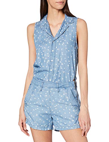 G-STAR RAW Krótki kombinezon damski Bronson, Niebieski (Lt Indigo Aged/Milk Ao 8836-8403), S