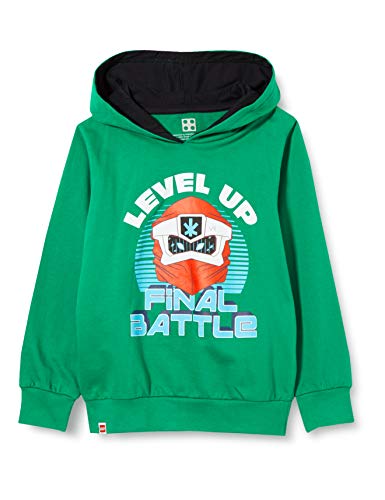 LEGO Chłopięca bluza z kapturem Ninjago bluza z kapturem, 831 Light Green, 92
