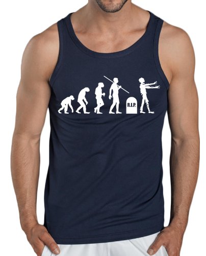 Touchlines Męski tank top Evolution Zombies, grantowy, S