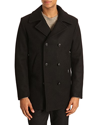 Armor Lux Płaszcz męski, Czarny (010 Noir), 46 PL