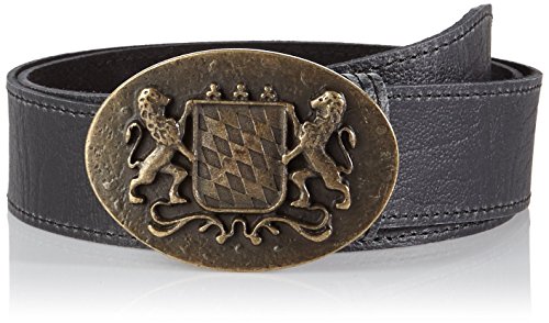 Werner Trachten Pasek do stroju ludowego, uniseks, Czarny (czarny Pull Up 310), 80