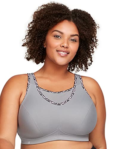 Glamorise Biustonosz sportowy damski, szary (Soft Gray), 85G