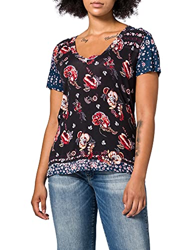 Desigual T-shirt damski Ts_Antoine, czarny, S