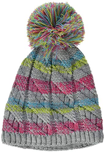 Sterntaler Unisex dziecięca czapka z dzianiny, Srebrny mel, 55
