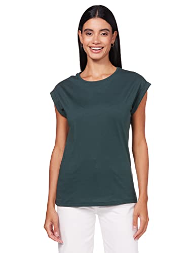 Urban Classics Damska koszulka z długim rękawem, zielony butelkowy, L