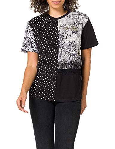 Desigual T-shirt damski Ts_Loris, czarny, S