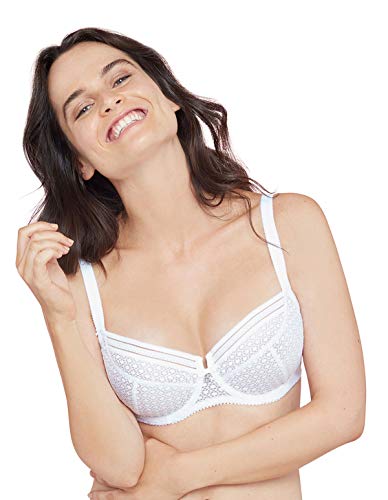 Bestform Damski biustonosz Belem z fiszbinami, biały (Blanc 010), 110B