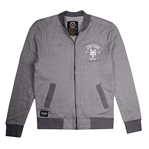 Zoo York Męska kurtka True East Bomber, Szara stal, S