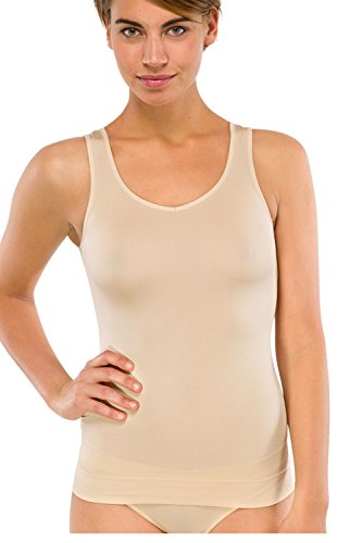 Schiesser Damski Tank Top Bezszwowy Podkoszulek, Beżowy (Nude 410), Xl