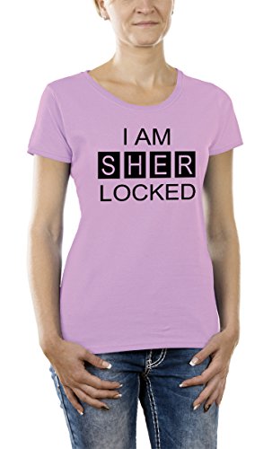 Touchlines Damska koszulka dziewczęca I AM SHER LOCKED, Soft Pink, XS