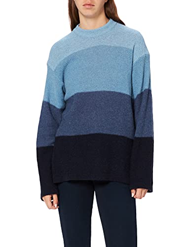 Kings of Indigo Damski sweter May, Niebieski (Stripe Navy 8122), L