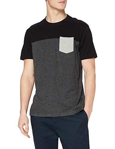 Urban Classics Męska koszulka z długim rękawem, Cha/Blk/Gry, M