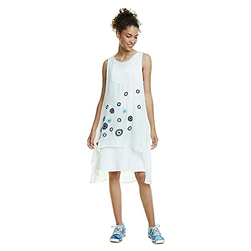 Desigual Damska kamizelka_barrie sukienka, Biały (Crudo V 1002), 38