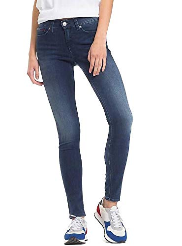 Tommy Jeans Nora damskie spodnie dżinsowe, normalny stan, skinny