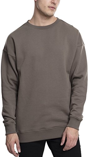 Urban Classics Męska bluza dresowa z okrągłym dekoltem, sweter z szerokimi ściągaczami dla mężczyzn w wielu kolorach, rozmiary XS-5XL, zielony (Army Green 1144), XS