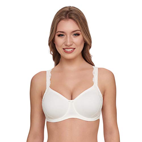 Susa Damski biustonosz z fiszbinami, kość słoniowa (szampan 002), 90B