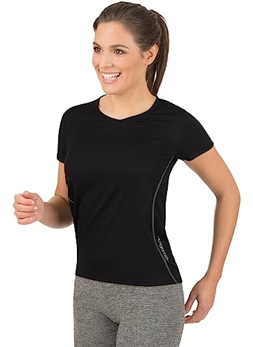 Trigema Coolmax® damska koszulka sportowa, czarny, XL