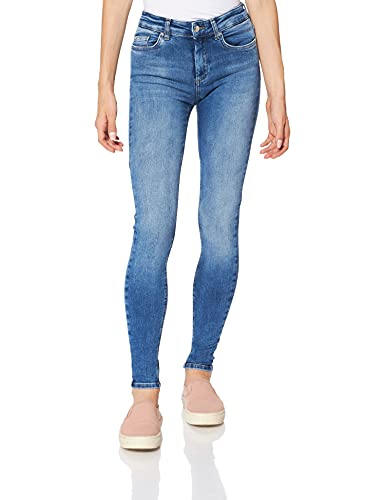 ONLY Jeansy damskie o kroju skinny Fit OnlBlush Life Mid, niebieski (medium blue denim), XL