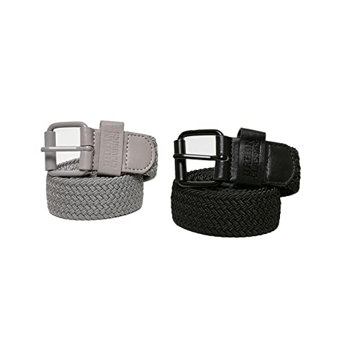 Urban Classics Unisex Elastic Belt Set pasek (2 sztuki)