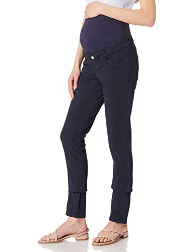 ESPRIT Maternity Spodnie damskie WVN OTB Slim, Night Sky Blue - 485, 36W x 32L