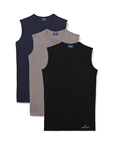 Navigare Podkoszulka męska (3 sztuki), Wielokolorowa (Grigio/Nero/Navi), XL