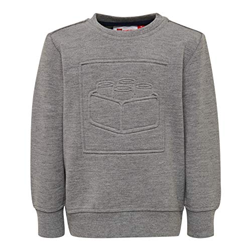 LEGO Wear Bluza chłopięca LWSIRIUS 781, szary (Grey Melange 921), 80 cm