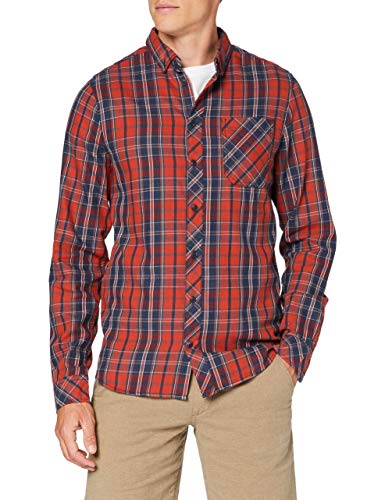 Blend Męska koszula rekreacyjna, krój slim fit, czerwony, XL