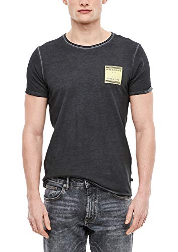 Q/S designed by - s.Oliver Męski T-shirt, czarny, S